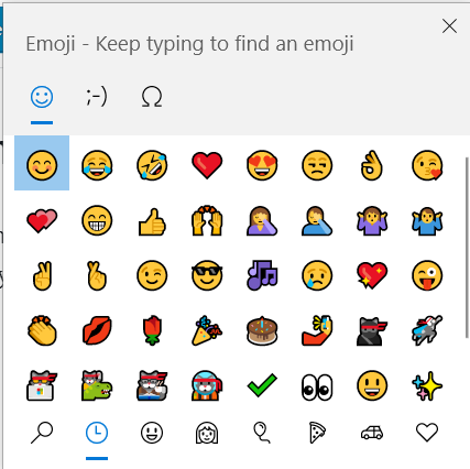 windows emoji