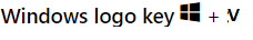 shortcut to paste from clipboard