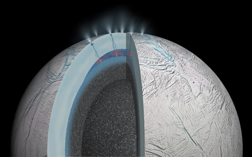 Enceladus, moon of Saturn