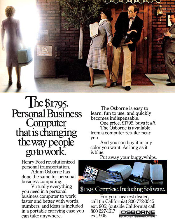 advertising Personal Computers in magazines
