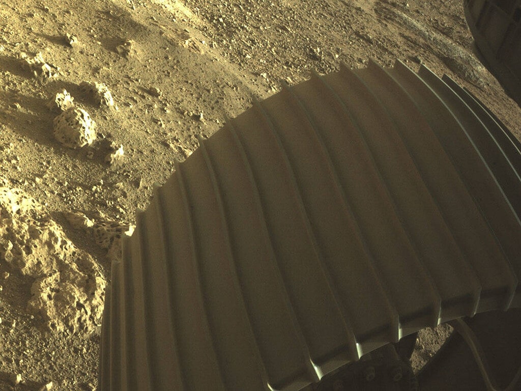 Mars Martain soil by Perseverance Rover