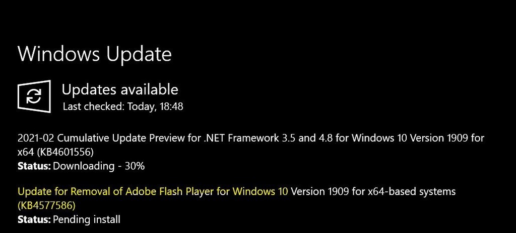 Windows 10 latest update
