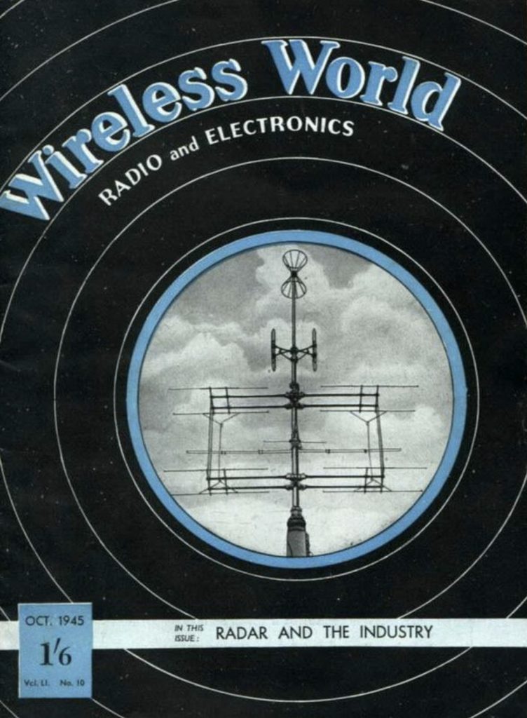 Wireless world. Wireless World журнал. «Внеземные ретрансляторы» статья. Wireless World 1945 октябрь.