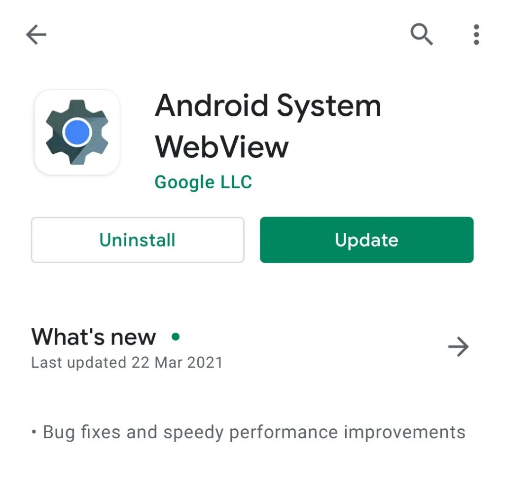 Fix android Webview bug