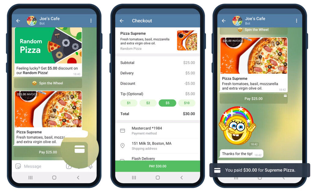 Telegram payment