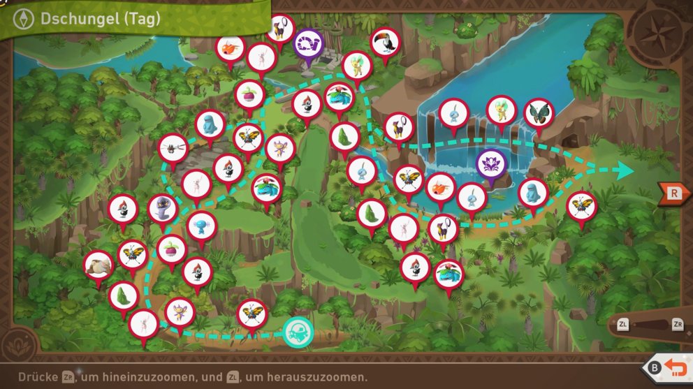 New Pokémon Snap: All locations on the "Jungle (day)" route