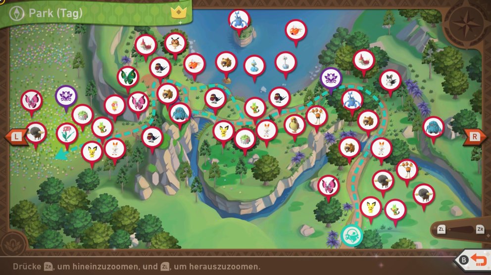 New Pokémon Snap: All locations on the "Park (day)" route, all locations of Pokémon