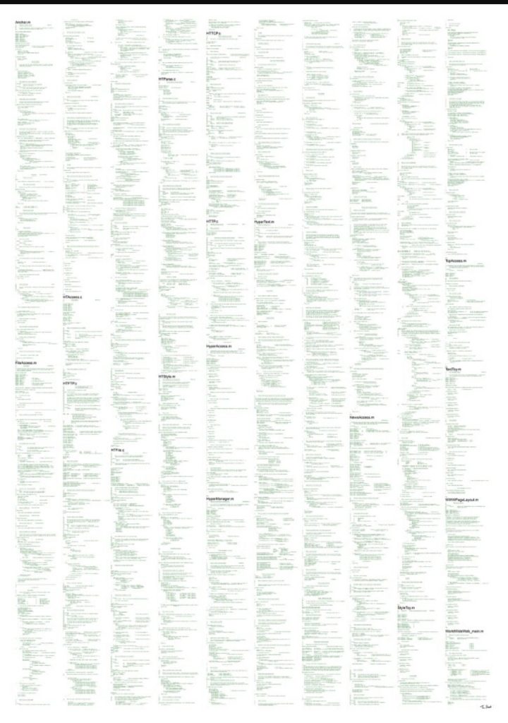 original Internet code by Tim Berners-Lee