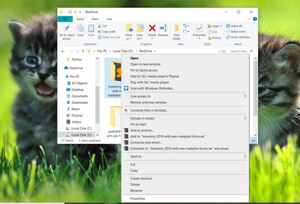encrypt documents and files in Windows 10