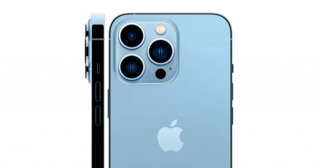 iPhone 13 Pro in the new Alpine Blue color