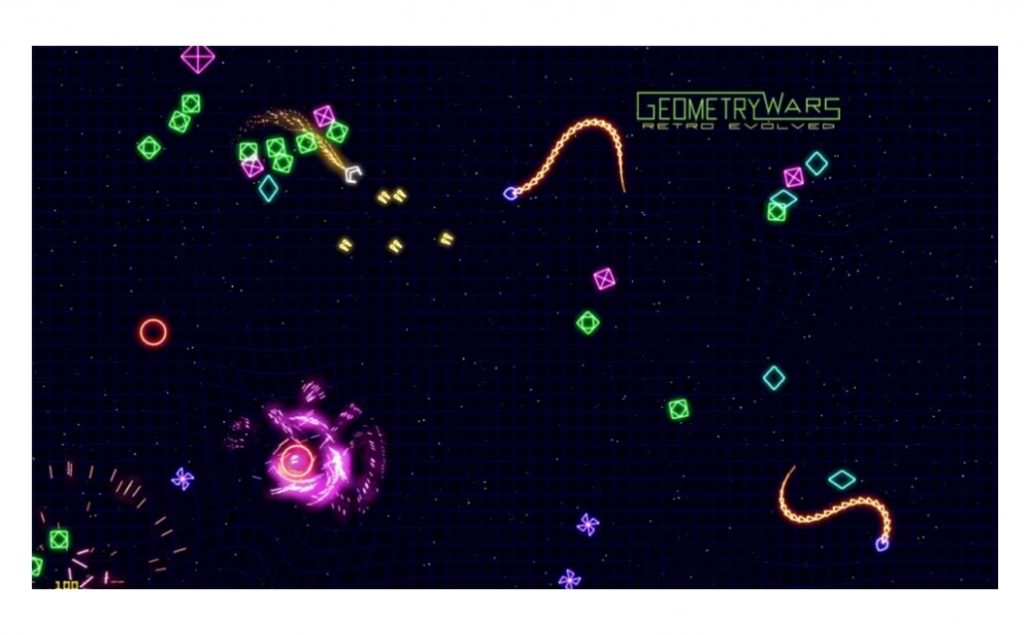 Geometry Wars - Project Gotham Racing 2 mini game