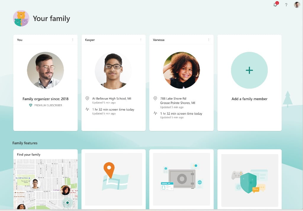Microsoft Family app
