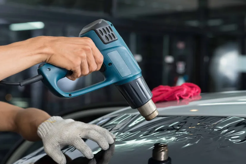Remove stickers using thermal method