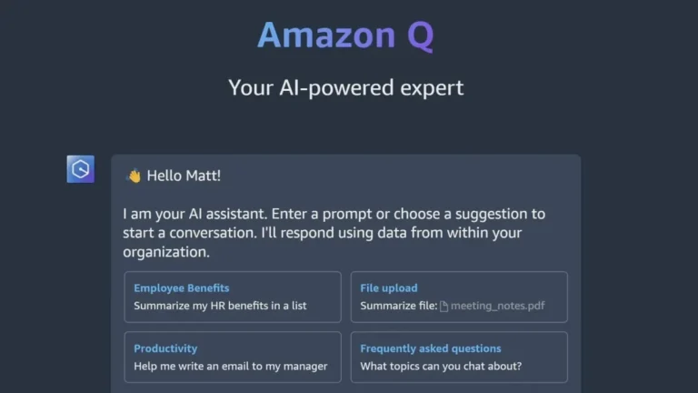 Read more about the article Amazon Q: Amazon’s Answer to the Generative AI Revolution