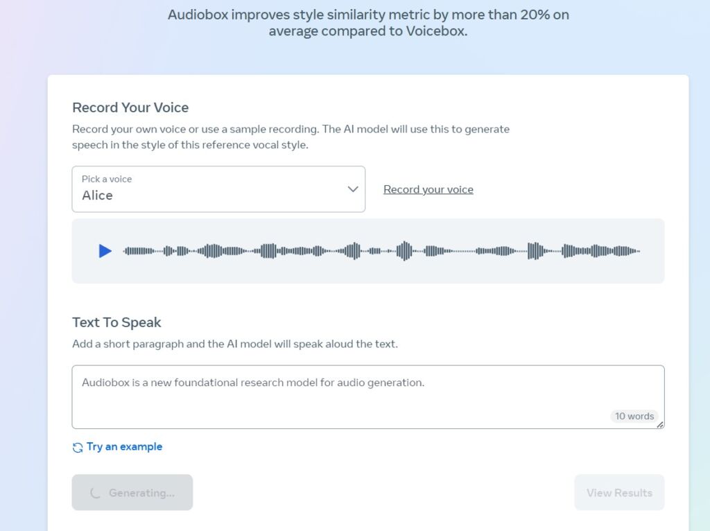Audiobox by meta