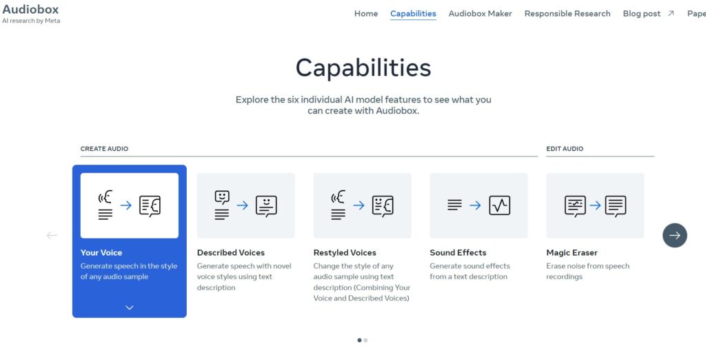 Audiobox capabilities